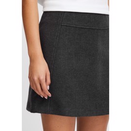 IHWOOLY SKIRT - BLACK